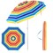 Costway 6.5 FT Patio Beach Umbrella Sun Shade Tilt Aluminum Sports Portable Carry Bag Multicolor/Blue/Turquoise/Beige